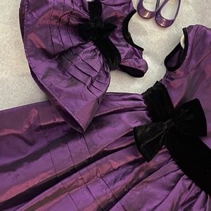 Bitty Baby Pretty in Purple Dress with doll dress